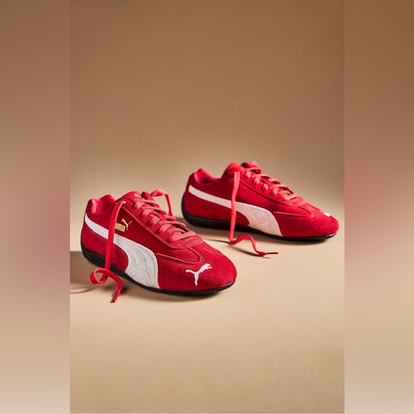 Puma Speedcat EUC Sneakers colorful Balletcore Red Suede Activewear Women’s sz 6 - Picture 11 of 13